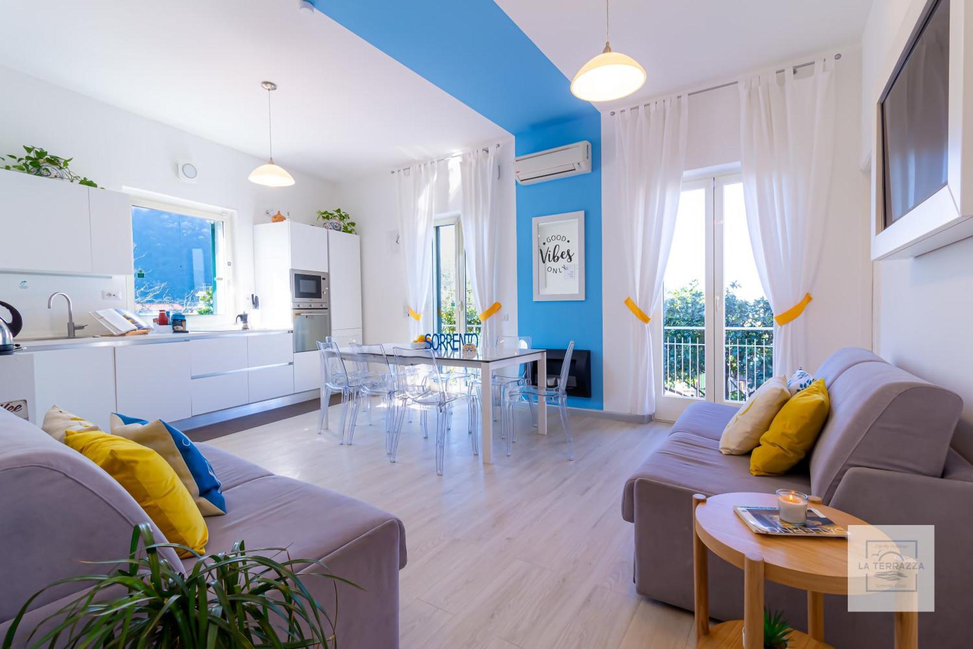 La Terrazza Family Holidays - Sorrento Coast Сант'Агнело Екстериор снимка